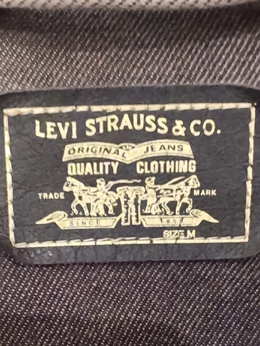 Levi's Washed Gray Denim Jacket - Picture 2 of 3